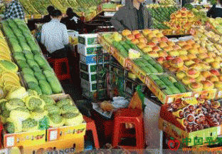 江苏徐州：时令鲜果上市 量小价高 ()