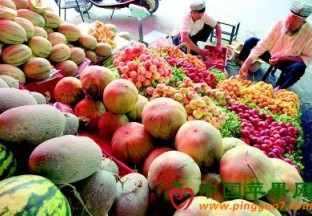 新疆金秋瓜果飘香待客来 ()